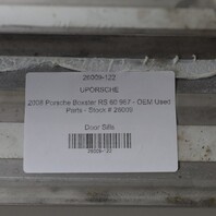 2008 Porsche 987 Boxster RS 60 Stainless Door Sill Plates OEM 98755198013 Pair
