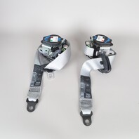 02-12 Porsche 986 987 Boxster Silver Seat Belts Pair OEM 98780303304 BLOWN
