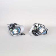 02-12 Porsche 986 987 Boxster Silver Seat Belts Pair OEM 98780303304 BLOWN