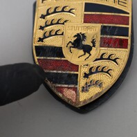 Porsche 911 Boxster Cayman Cayenne Hood Emblem Crest Badge OEM 99655921101 Gold