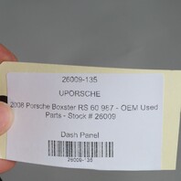 2005-2008 Porsche Boxster Cayman 987 Dash Dashboard Red Leather OEM