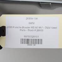 2008 Porsche Boxster RS 60 987 - OEM Parts - Stock # 26009
