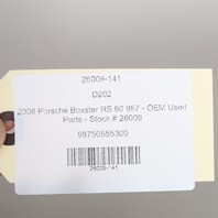 2005-2008 Porsche Boxster 987 Left Front Bumper Grille OEM 98750555300