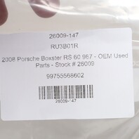 2005-2012 Porsche 911 Boxster Cayman Right Mirror Triangle Cover Red OEM