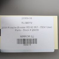 2008 Porsche Boxster RS 60 987 - OEM Parts - Stock # 26009