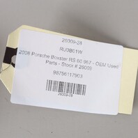 05-12 Porsche Boxster 987 Left Convertible Top Transmission 98756117903 OEM