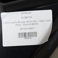 05-12 Porsche Boxster 987 Right Quarter Panel Air Vent 98750475001 OEM