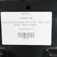 2005-2012 Porsche 911 Boxster Cayman Left Dash Knee Pad Leather Red OEM