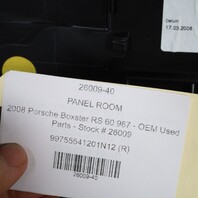 2008 Porsche Boxster RS 60 987 - OEM Parts - Stock # 26009