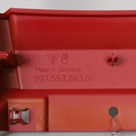 2005-2012 Porsche 911 997 Boxster Cayman 987 Console Shifter Trim Red OEM