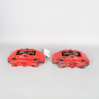 2000-2012 Porsche Boxster Cayman Rear Brake Calipers Brembo Pair Red OEM