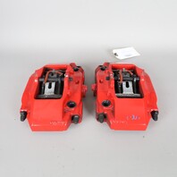 2000-2012 Porsche Boxster Cayman Rear Brake Calipers Brembo Pair Red OEM