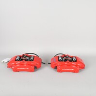 2000-2012 Porsche Boxster Cayman Front Brake Calipers Brembo Pair Red OEM