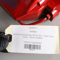 2000-2012 Porsche Boxster Cayman Front Brake Calipers Brembo Pair Red OEM