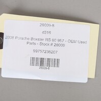 05-12 Porsche 911 Boxster Cayman 997 Right Windshield Cowl Cover 99757236207 OEM