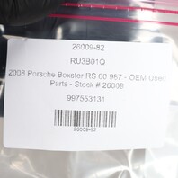 2005-2012 Porsche 911 Boxster Cayman Left Console Carpet Trim Red OEM