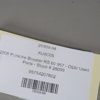 06-12 Porsche 911 987 Boxster Cayman Right Door Window Regulator OEM 98754207602