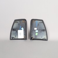 1999-2004 Porsche 911 Boxster Console Trim Pair Black Leather OEM