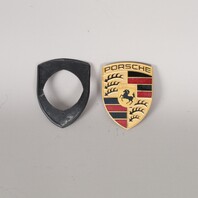 Porsche 911 Boxster Cayenne Hood Emblem Crest Badge OEM 99655921100