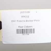 1997-2012 Porsche Boxster Cayman Rear Brake Calipers Brembo Set Black OEM