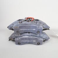 1997-2012 Porsche Boxster Cayman Rear Brake Calipers Brembo Set Black OEM