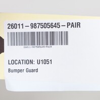 2005-2008 Porsche Boxster Cayman 987 Rear Bumper Guard Set Meteor Grey OEM