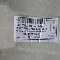 2005-2012 Porsche Boxster 987 Rear Deck Cargo Shelf Carpet Grey OEM