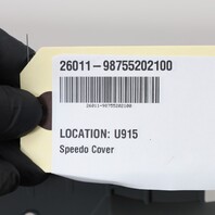 2005-2012 Porsche Boxster 987 Speedometer Cover Leatherette Grey OEM