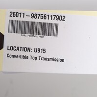 2005-2012 Porsche Boxster 987 Left Convertible Top Transmission OEM 98756117902