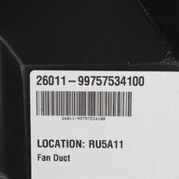 05-12 Porsche 911 997 Boxster Cayman 987 Left Radiator Fan Duct 99757534100 OEM