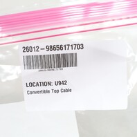 1997-2005 Porsche Boxster 986 Convertible Top Motor Transmission Cable Pair OEM