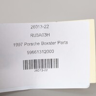 1997-2002 Porsche Boxster Hazard Flasher Switch Gloss 98661312000 OEM