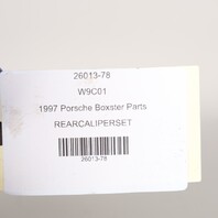 1997-2012 Porsche Boxster Cayman 986 987 Rear Brake Calipers Brembo Black OEM