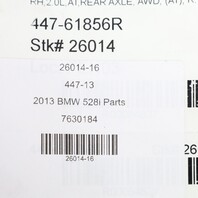 2012-2016 BMW 528i Right Rear Axle Shaft CV Joint 33207630184 OEM