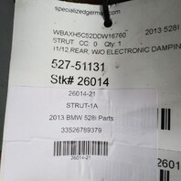 2011-2016 BMW 528i 535i F10 Rear Strut Shock Absorber 33526789379 OEM