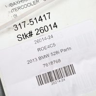 2012-2016 BMW 528i N20 Intercooler 17117618768 OEM