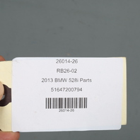 11-16 BMW 528i 535i 550i Right Hood Latch Support Bracket 51647200794 OEM