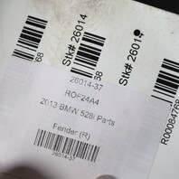 2011-2016 BMW 528i 535i 550i Right Passenger Fender White 41357248660 OEM