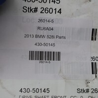 BMW 528xi 535xi 550xi 640xi 650xi 740xi 750xi Front Drive Shaft 26208628043 OEM