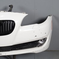 2011-2013 BMW 528i 535i 550i Front Bumper Cover Alpine White Peeling OEM