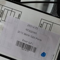 2011-2016 BMW 528i 535i 550i Left Front Door Alpine White 41007206107 OEM