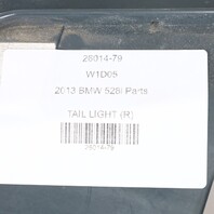 2011-2013 BMW 528i 535i 550i M5 F10 Right Tail Light 63217203232 OEM Used
