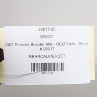 1997-2012 Porsche Boxster Cayman 986 987 Rear Brake Calipers Brembo Black OEM