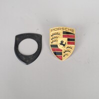 Porsche 911 Boxster Cayman Cayenne Hood Emblem Crest Badge OEM 99655921101 Gold