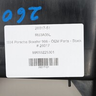 1997-2004 Porsche 911 Boxster Upper Storage Shelf Bin Cubby OEM 99655225301