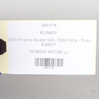 2003-2004 Porsche Boxster 986 Left Door Window Motor 98662410103 OEM