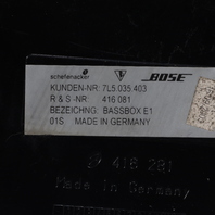 2003-2010 Porsche Cayenne Rear Spare Tire Subwoofer Speaker BOSE OEM 7L5035403