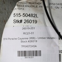 2011-2018 Porsche Cayenne Left Front Spindle Knuckle Hub OEM 95834115500