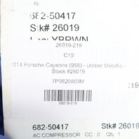 2011-2018 Porsche Cayenne 3.6 AC Compressor OEM 7P0820803M