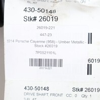 2011-2018 Porsche Cayenne Front Driveshaft Driveshaft OEM 95842101003
